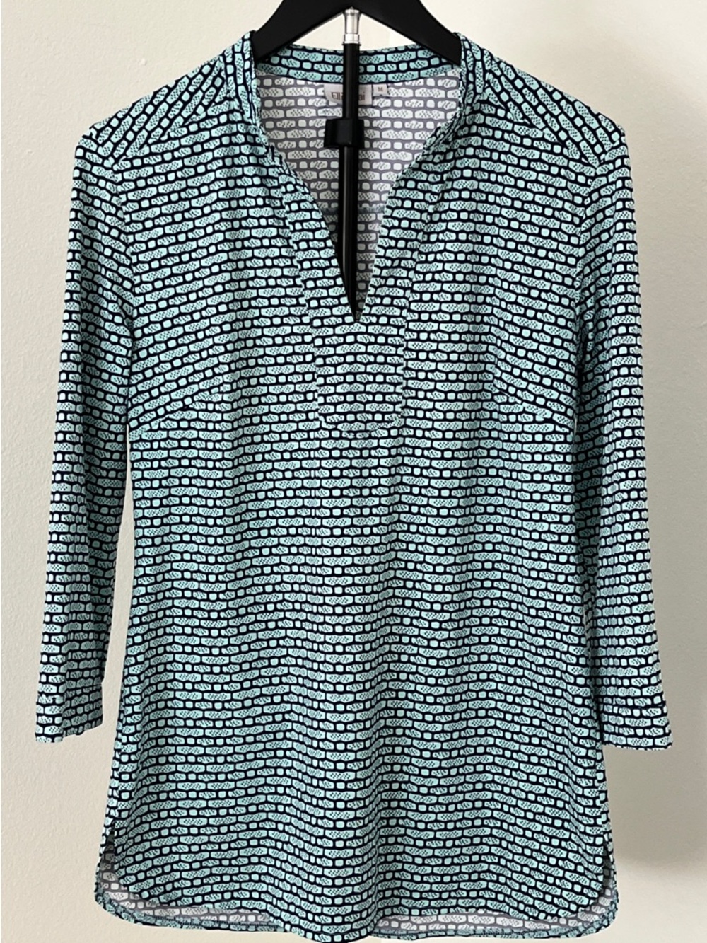 NWOT 🐚 Ellie Kai Relaxed Aqua Tunic | Beach Club Coastal Chic - Picture 14 of 14